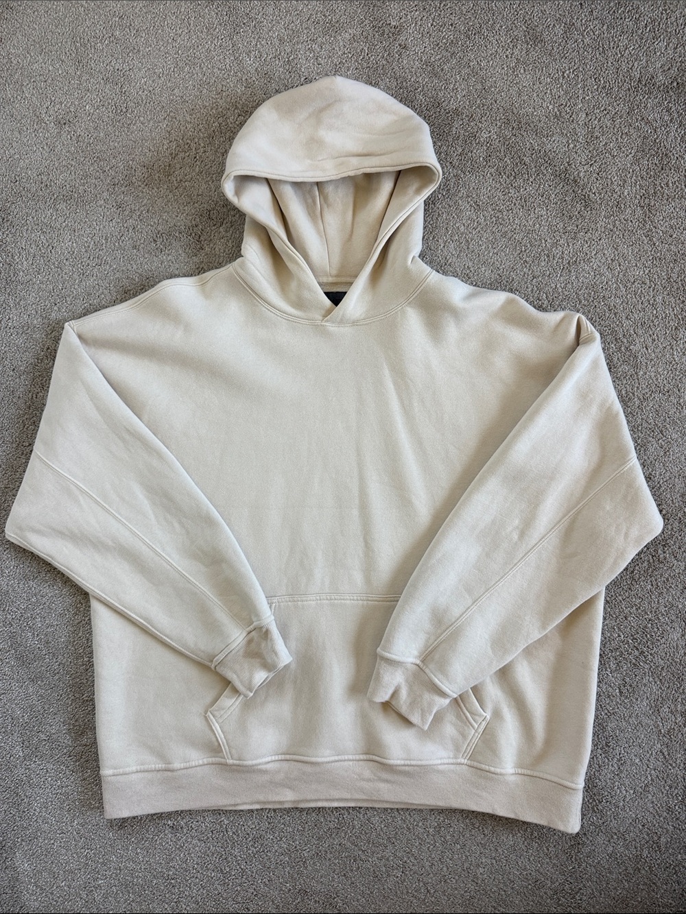 Abercrombie & Fitch Cream Hoodie Sweatshirt